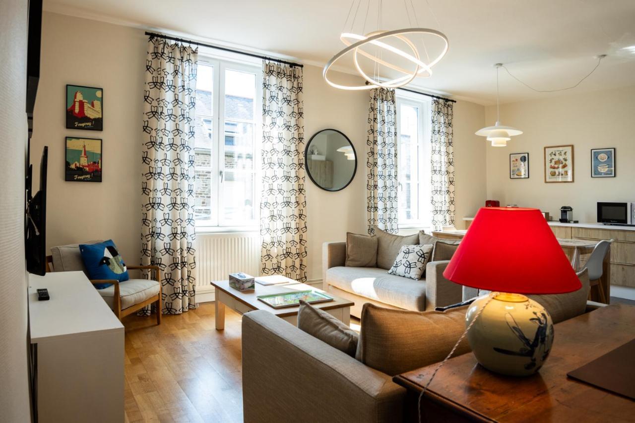 Fougères Bel Appartement, Bien Equipe Et Confortable Dans Le Centre Historique מראה חיצוני תמונה